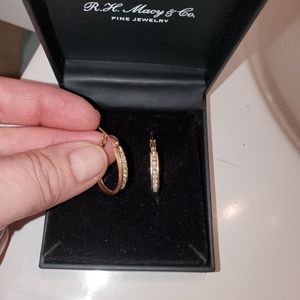 14 K Diamond earrings